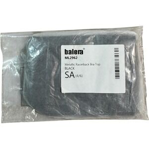 Balera Metallic Racerback Bra Top‎ Dance Cheer Gymnastics Adult Small SA